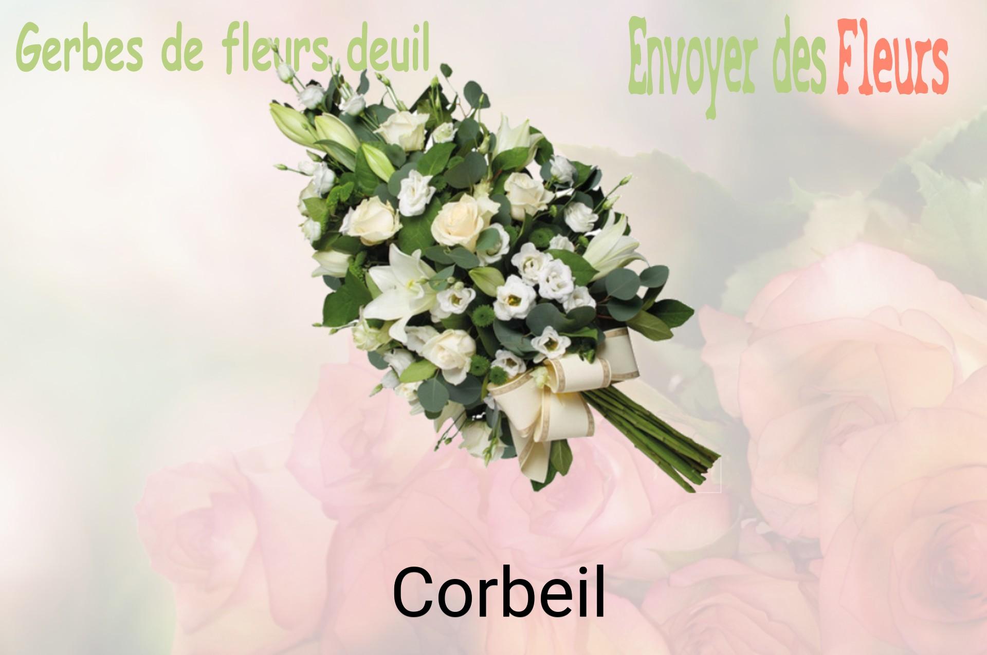 Gerbe de fleurs de deuil livrée à Corbeil